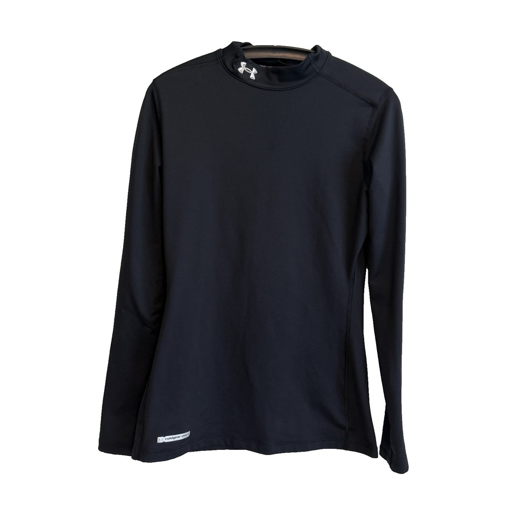 Under Armour ColdGear Fitted Long Sleeve Shirt L Mock Neck Performance Sporty